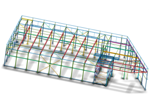 Staalconstructie nieuwbouw Reobijn